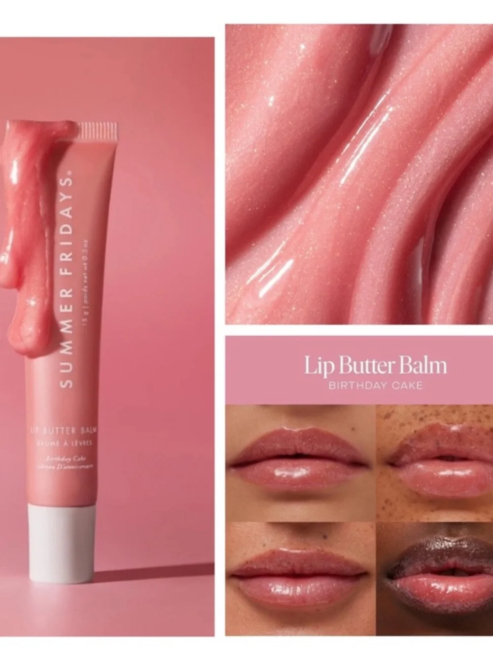 ❄️⚡️Summer Fridays Lip Butter Balm Birthday Cake